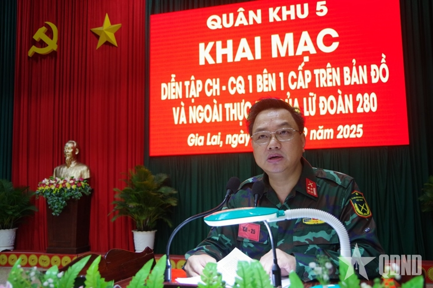 Quân khu 5 khai mạc diễn tập chỉ huy – cơ quan 1 bên 1 cấp cho Lữ đoàn 280